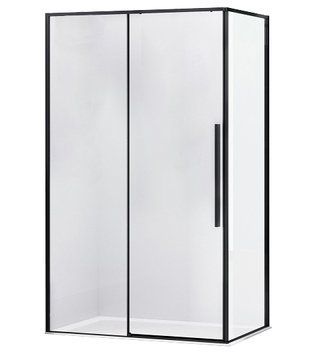 Душевая кабина Eger A Lany 120x80 (599-550 Black) чёрный профиль/стекло прозрачное с поддоном 271419 фото