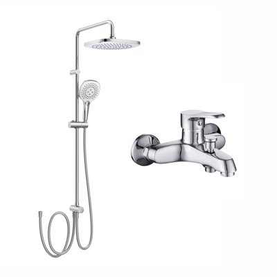 Змішувач для ванни Imprese Witow SET20230606 (10080+T-00260SQ) з душовою системою Imprese Bila Desne (хром) 824835 фото