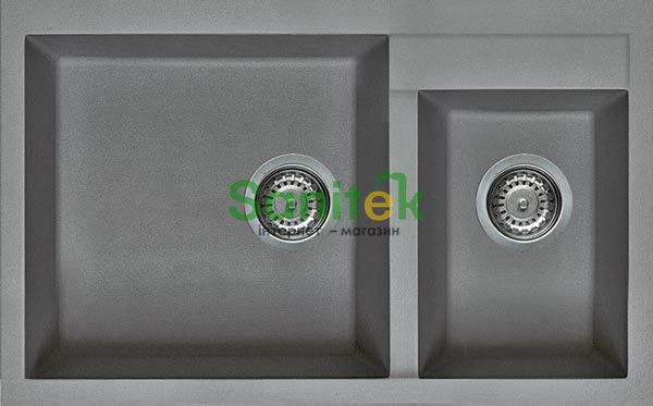 Гранітна мийка Elleci Quadra Q 440 on top Metaltek (titanium 73) 164971 фото