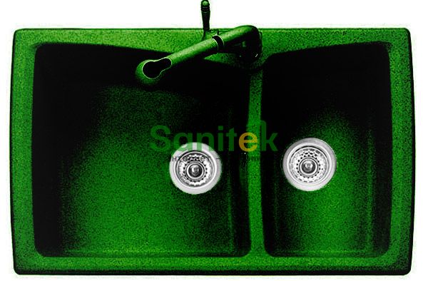 Гранітна мийка Telma Vogue HR0792 Granite (36 green) 148088 фото