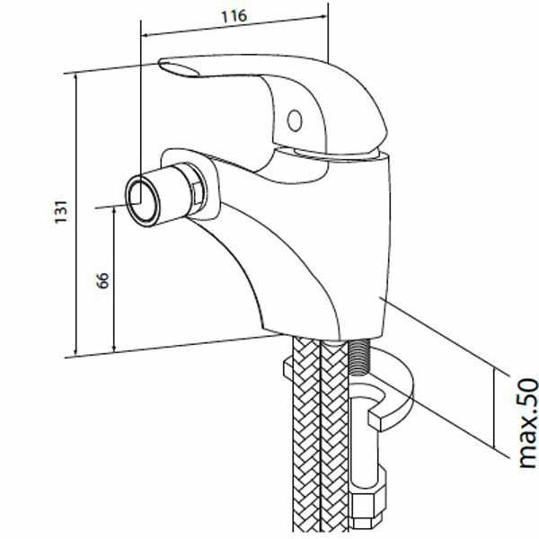 Змішувач для біде AM.PM Sense F7583100 77140 фото