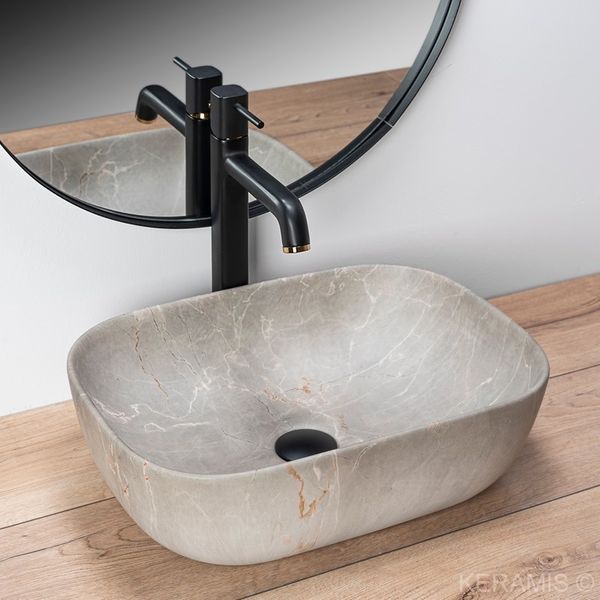 Умивальник Rea Livia 33,5x46,5 см (REA-U3802) beige 370540 фото