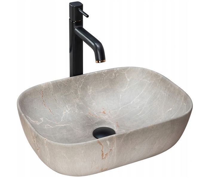 Умивальник Rea Livia 33,5x46,5 см (REA-U3802) beige 370540 фото