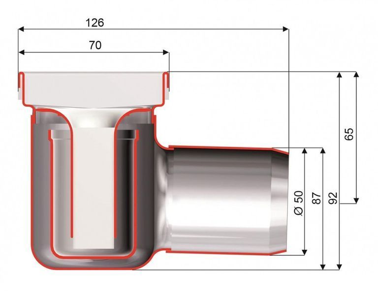 Душевой трап Aco ShowerDrain C-line 408738 (885 мм) 237172 фото