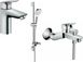 Набір змішувачів для ванної кімнати Hansgrohe Logis 100 EcoSmart 20200008 (71400000+71104000+26553400) 386056 фото 1