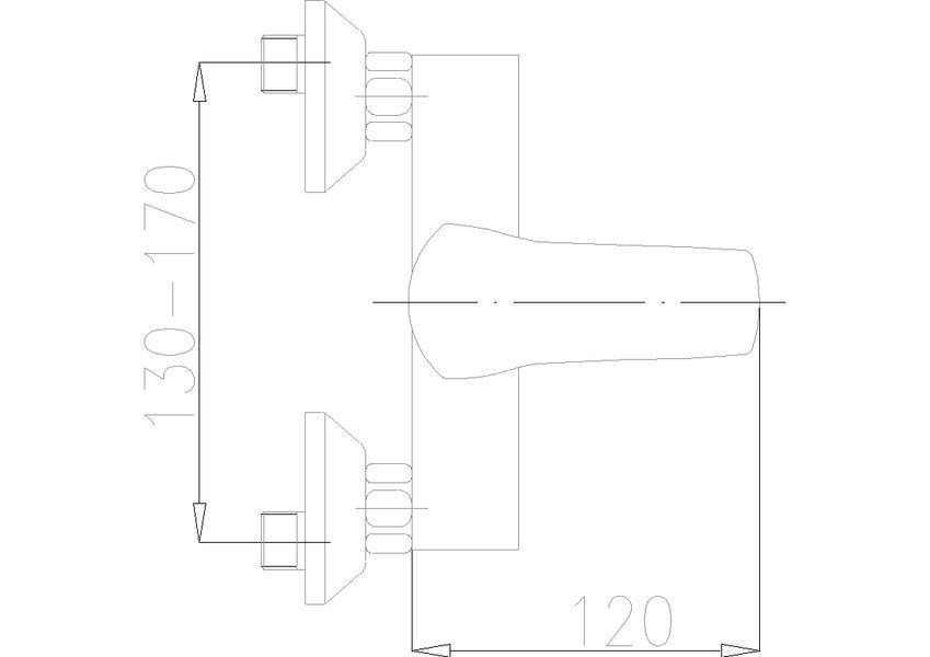 Смеситель для душа Armatura (KFA) Kwarc 4206-010-00 (хром) 106087 фото