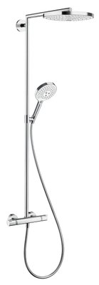 Душова система Hansgrohe Raindance Select S 240 2jet Showerpipe 27129400 з термостатом (білий/хром) 124864 фото