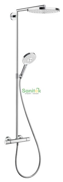 Душова система Hansgrohe Raindance Select S 240 2jet Showerpipe 27129400 з термостатом (білий/хром) 124864 фото