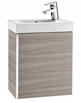 Тумба з умивальником Roca Mini 45см (A855873156) сірий 131533 фото