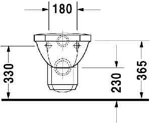 Унітаз підвісний Duravit 1930 Series 0182090000 5361 фото