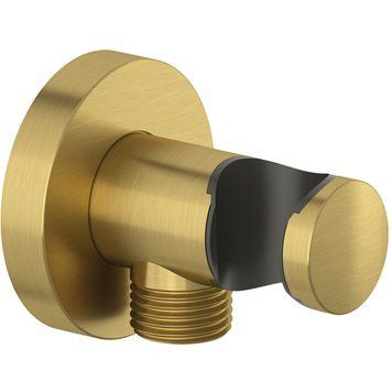 Подключение для душевого шланга Kludi 60547N0-00 с держателем (матовое золото) 872864 фото