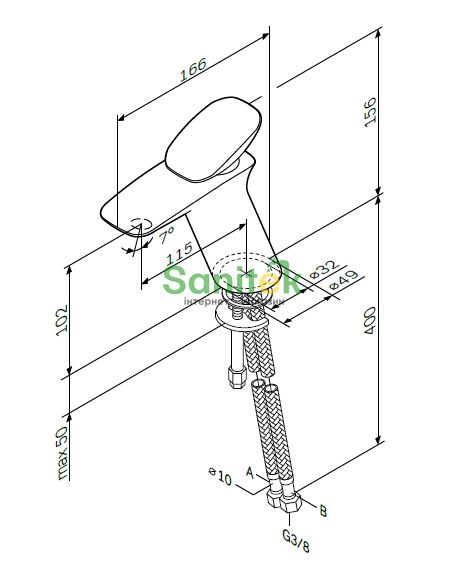 Душевая система AM.PM Spirit V2.0 F0770A400 с термостатом + Смеситель для умывальника Am.Pm Spirit V2.0 F70A02100 (хром) 535829 фото