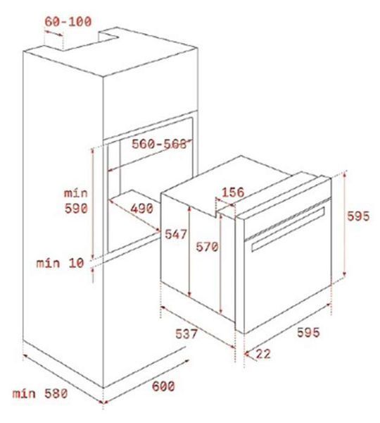 Духовой шкаф электрический Teka HRB 6400 AT (111010014) чёрный ручки латунь 342287 фото