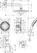 Душова система Hansgrohe Crometta S 27958000 (хром) 491038 фото 4
