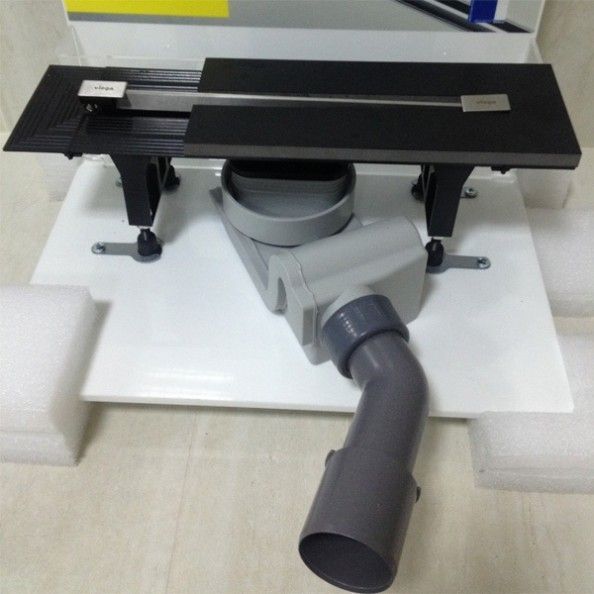 Душевой трап Viega Advantix Vario 704353 (корпус произвольно укорачиваемый от 120см -30см) с матовой вставкой 125737 фото