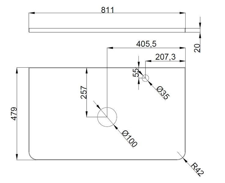 Тумба під умивальник Аква Родос Акцент 80 (АР000040136) 420099 фото