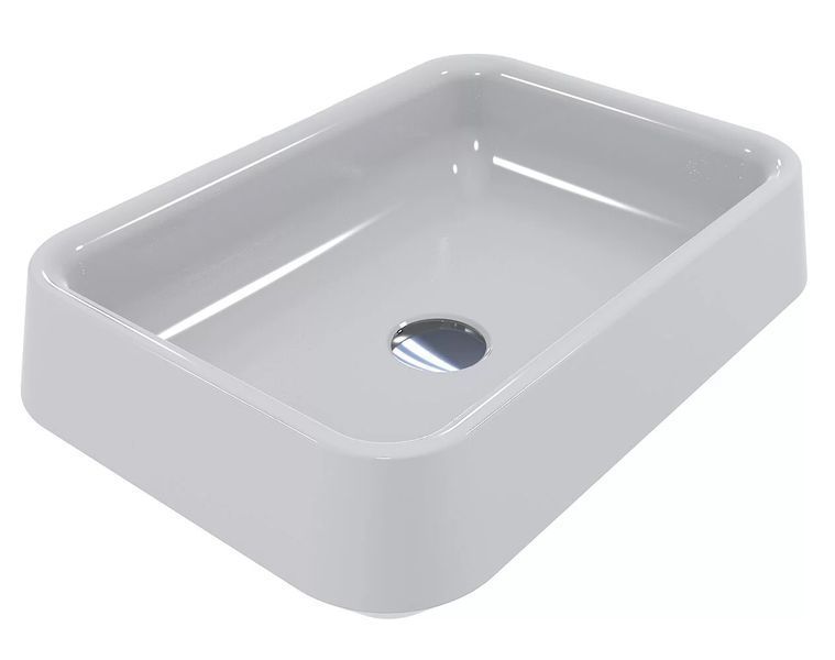 Умивальник Fancy Marble Morena 450x320 мм (4604103) білий матовий 369933 фото
