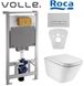 Комплект инсталляции Volle Master 141515 с унитазом Roca Gap Rimless A34H47C000 с сиденьем slow-closing 298322 фото 1