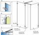Душевая кабина Radaway Euphoria Walk-In III 100x80 (383132-01-01+383120-01-01+383160-01-01) профиль хром/стекло прозрачное 271893 фото 3