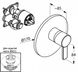 Змішувач для душу Kludi Zenta 386550575 прихованого монтажу (хром) 118827 фото 2
