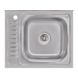 Кухонна мийка Lidz 6050-R Satin 0,6 мм (LIDZ6050R06SAT) накладна права 384985 фото 1