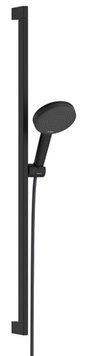 Душовий набір Hansgrohe Raindance Alive Select S 3Jet EcoSmart 24601670 (чорний матовий) 987116 фото