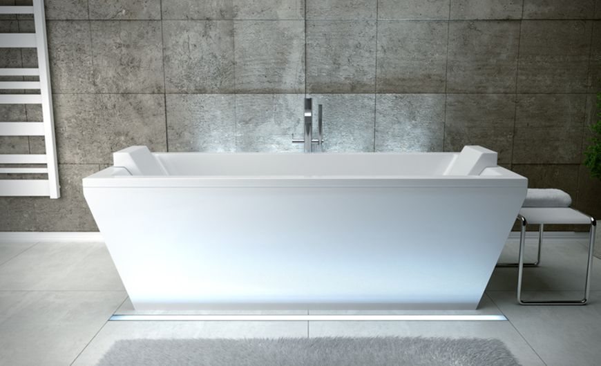 Ванна акриловая Besco Vera 170x75 (WKV-170-WO) отдельностоящая с сифоном без панели 371691 фото