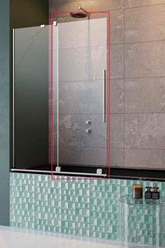 Шторка для ванны Radaway Furo PND II 538 L (10109538-01-01L) профиль хром/стекло прозрачное (левая дверь) 389807 фото