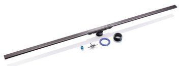 Решётка для трапа Geberit CleanLine 50 (154.447.QC.1) L30-130 см черный хром/матовый 693501 фото