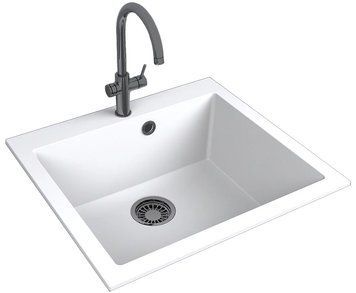 Гранітна мийка Fancy Marble Jersey 560 (109060001) білий 503993 фото