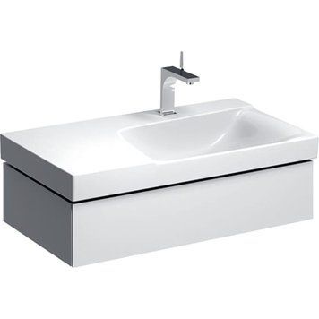 Тумба с умывальником Geberit Xeno&sup2; 90 см (500.514.01.1/500.535.01.1) белый 533378 фото