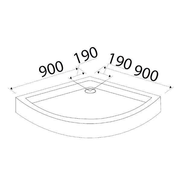 Душевой поддон Volle Dios 90x90 (10-13-015tray) 708898 фото