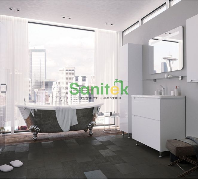Пенал для ванной Sanwerk Era MV0000410 (белый) левый 153564 фото