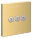 Переключающий вентиль Hansgrohe ShowerSelect 15764990 на 3 потребителя (золото) 540724 фото 1