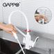 Смеситель для кухни Gappo G4317-8 с душем и подключением питьевой воды (белый/хром) 927231 фото 2