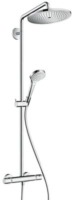 Душевая система Hansgrohe Croma Select 280 Air 1jet Showerpipe 26790000 с термостатом (хром) 135664 фото