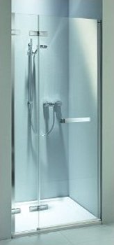 Душові двері Kolo Next 120 (HDSF12222R03L) з релінгом сріблястий профіль/скло прозоре Reflex (ліва) 153190 фото