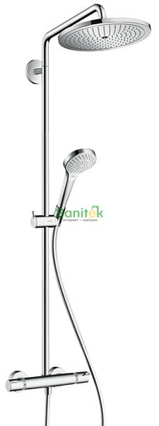 Душевая система Hansgrohe Croma Select 280 Air 1jet Showerpipe 26790000 с термостатом (хром) 135664 фото