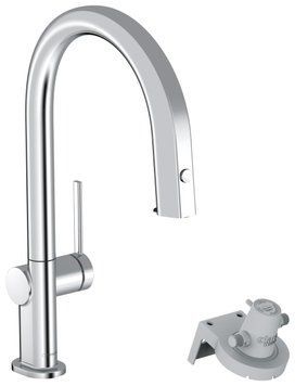 Смеситель для кухни Hansgrohe Aqittura M91 FilterSystem 210 76803000 с душем и подключением питьевой воды (хром) 540752 фото