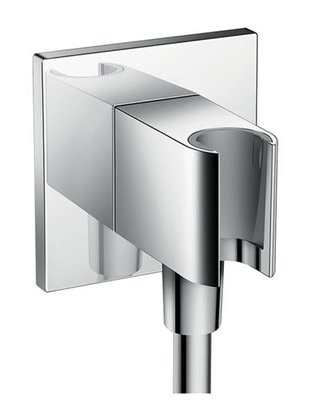 Підключення для душового шлангу Axor ShowerSolutions FixFit Porter Square 36734000 з тримачем (хром) 160152 фото