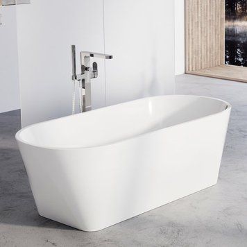 Ванна акрилова Ravak Solo 178x80 (XC00100036) окремостояча (кришка переливу та зливу: чорний) 667854 фото