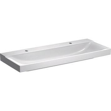 Умивальник Geberit Xeno&sup2; 120x48 см 500.550.01.1 (два отвори, без переливу) 277974 фото