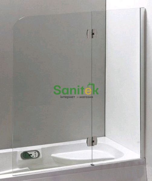 Шторка для ванны Eger 599-120CH/R хромированный профиль/стекло прозрачное (правая) 152979 фото