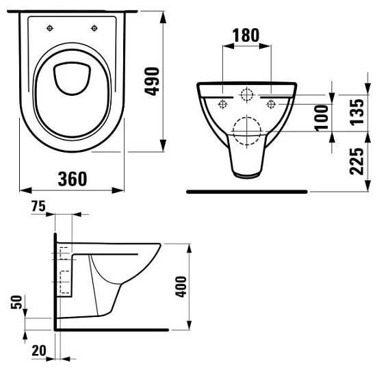 Унитаз подвесной Laufen Pro H8209520000001 161223 фото