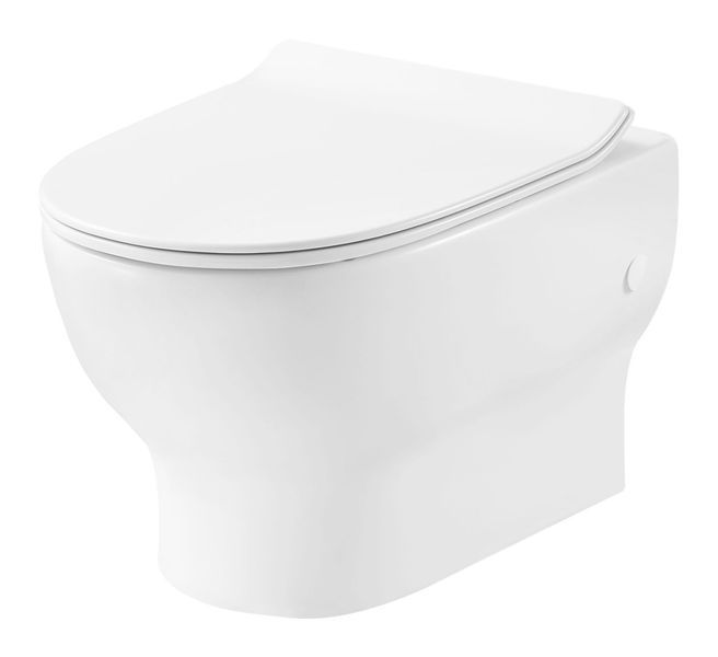Унитаз подвесной Devit Fresh 3120121 с сиденьем Slim soft close quickfix 311910 фото