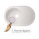 Гранітна мийка Lidz 780x500/200 WHI-01 (LIDZWHI10780500200) White 374565 фото 4
