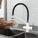 Смеситель для кухни Gappo G4348 с душем и подключением питьевой воды (белый/хром/чёрный) 927232 фото 2
