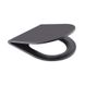 Унитаз подвесной Qtap Robin Rimless (QT1333046ENRMB) с сиденьем Slim Soft-close (чёрный мат) 384811 фото 14