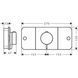 Смеситель для ванны и душа Axor One 45712800 скрытого монтажа с термостатом (Stainless Steel Optic) 871125 фото 2