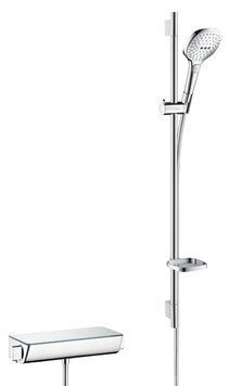 Смеситель для душа Hansgrohe Raindance Select E 120 3jet 27039000 с термостатом (хром) 140291 фото